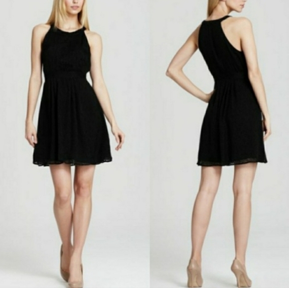 Theory "Keresa" Black Abstract Burnout Dress - Picture 3 of 12